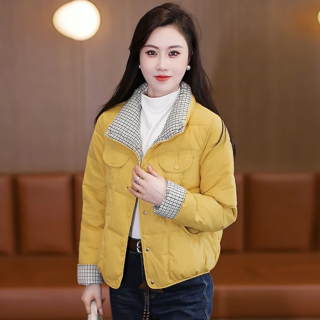 轻薄短款棉服棉袄女2025冬季新款显瘦冬季加做家务小个子短款棉服