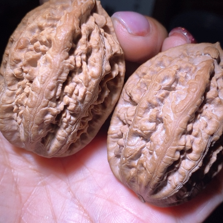 文玩核桃把件那***红东北野生楸子小美78