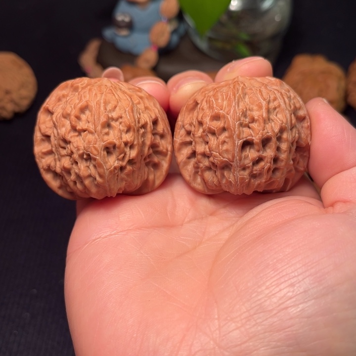 霸***急文玩核桃把件磨盘42