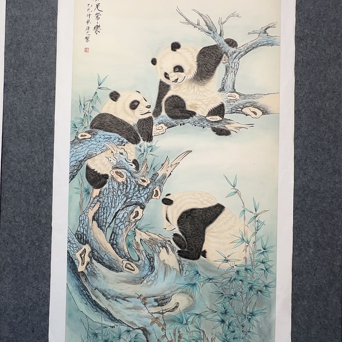 国画138*70纯手绘于往之