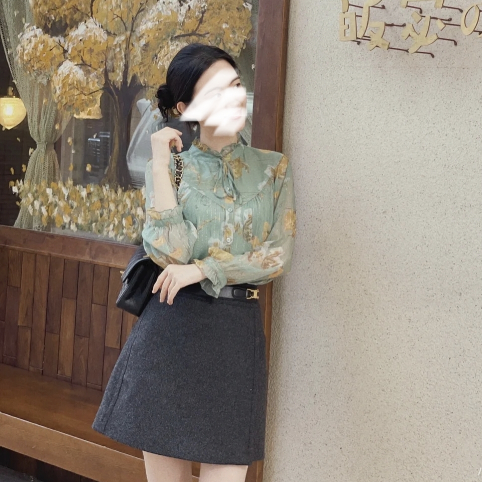 未使用 Celine/思琳 Celine 真丝印花衬衫 2B191322I  13946126