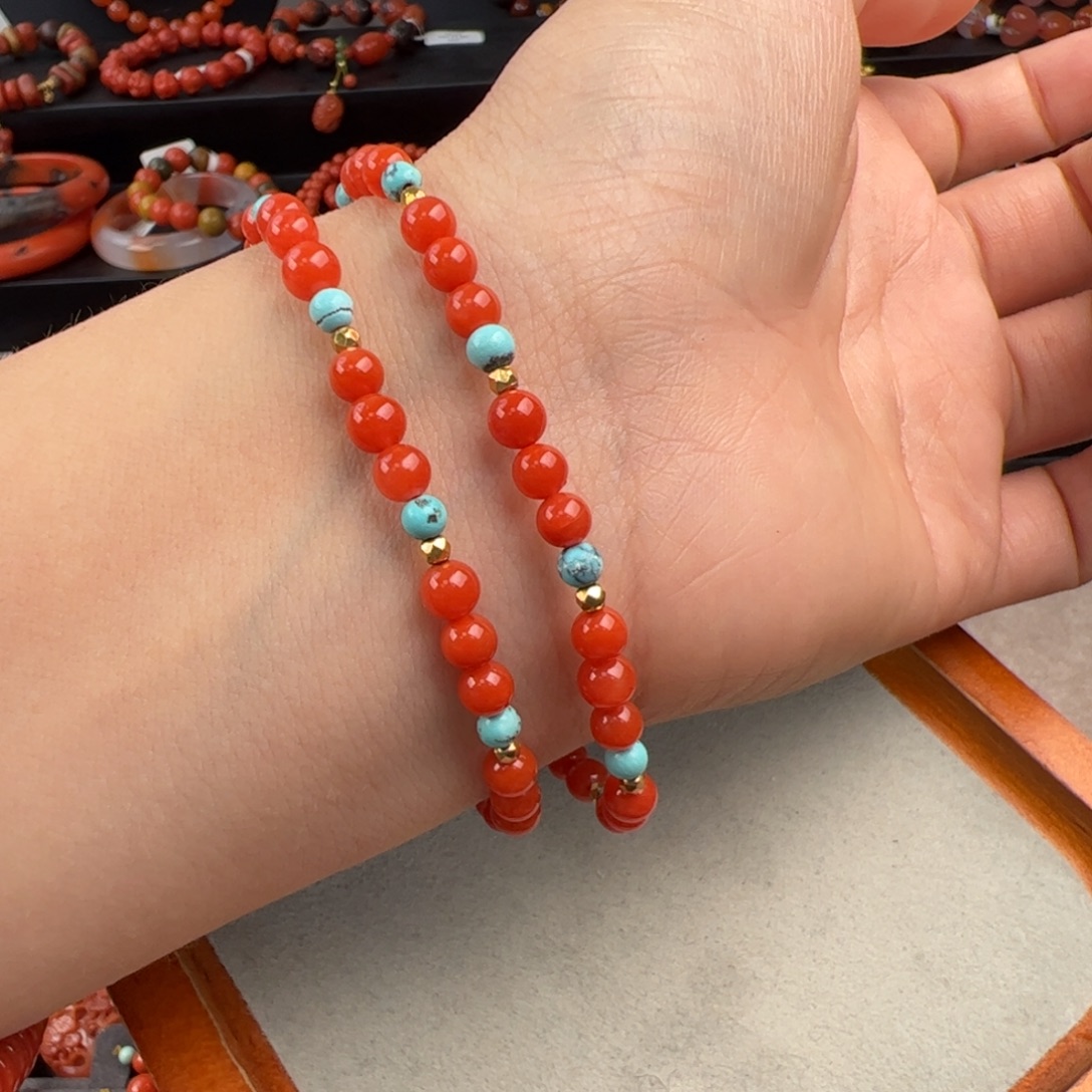 南红玛瑙未镶嵌（保山满肉两圈4.5+）