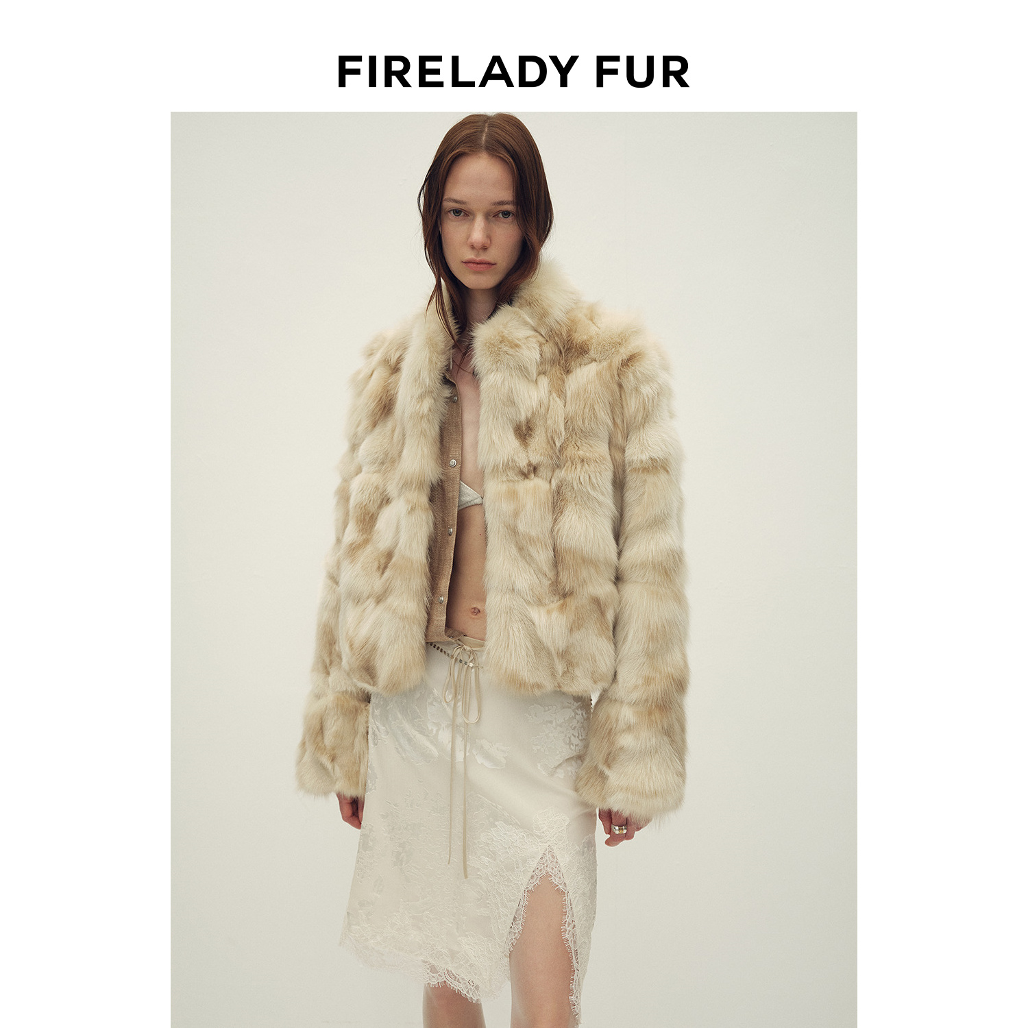 付智恩 芦苇幽梦 手工喷色不规则晕染狐狸毛