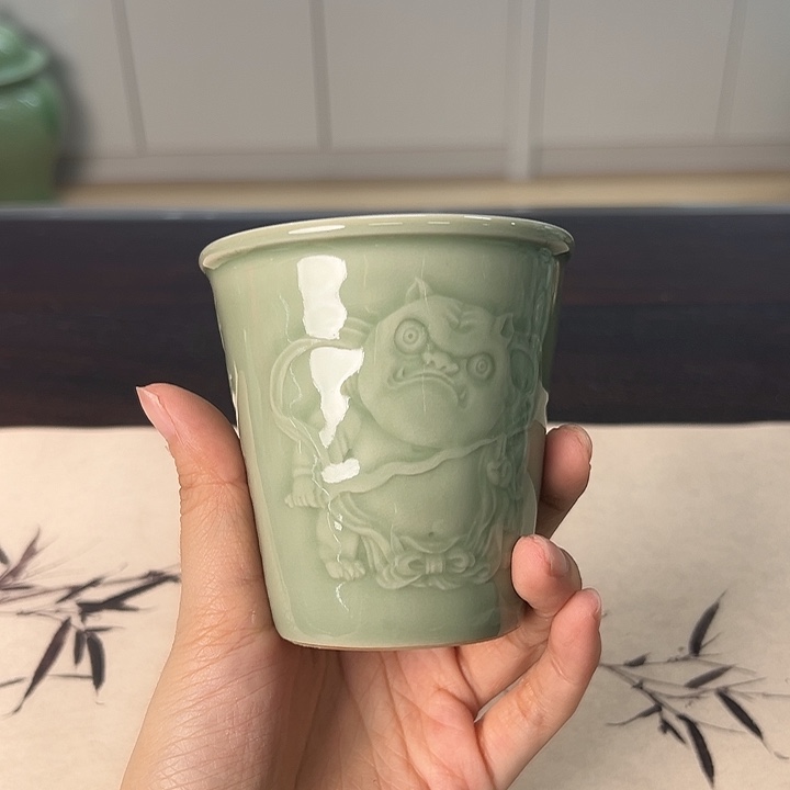 龙泉云间青瓷小米茶器