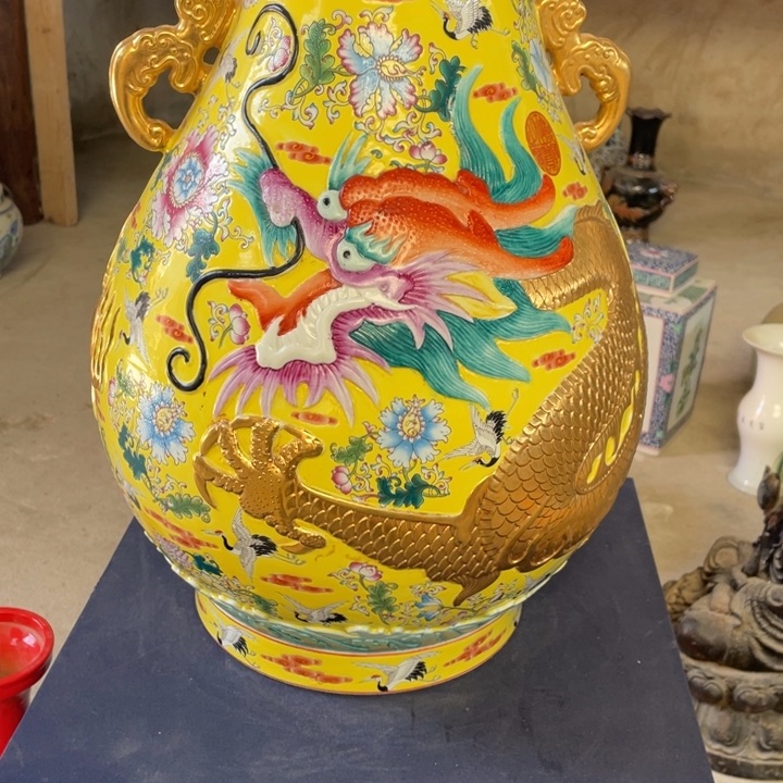 摆件瓷器大瓶手工艺精品