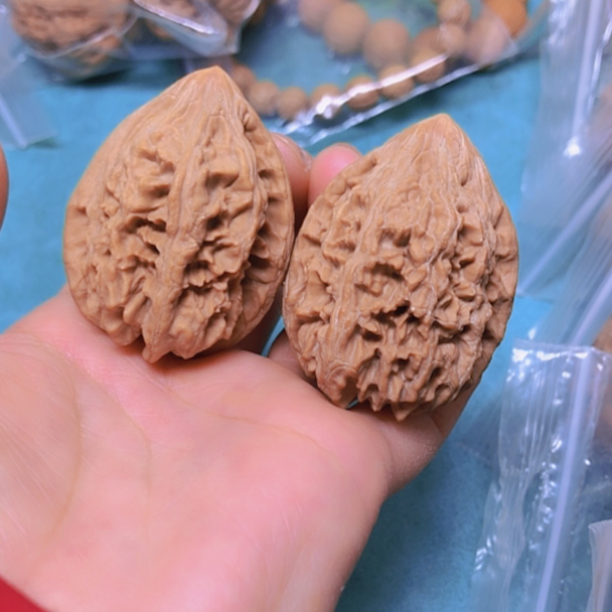 【闪购商品】摆件核桃37.5大沽石有黄有修