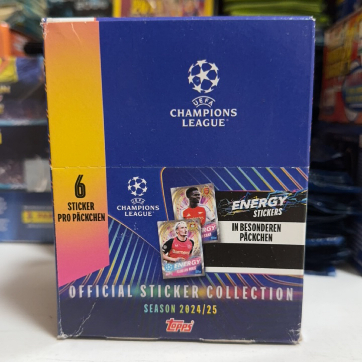 2024/25Topps欧冠贴纸 梅西C罗穆夏拉德布劳内亚马尔邦马蒂