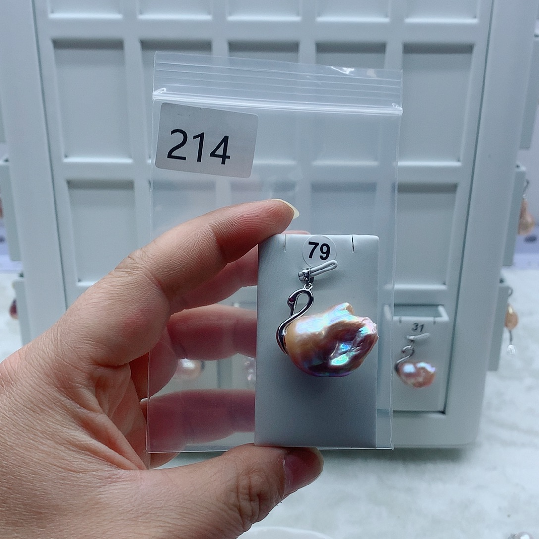 淡水珍珠吊坠(不含链)合金