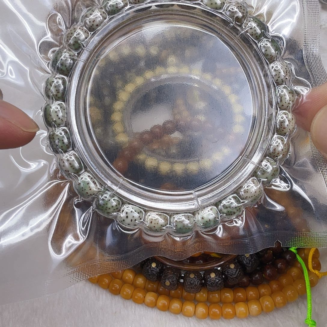 星月菩提手串5傲视半臂大留白星月菩提单圈8×7