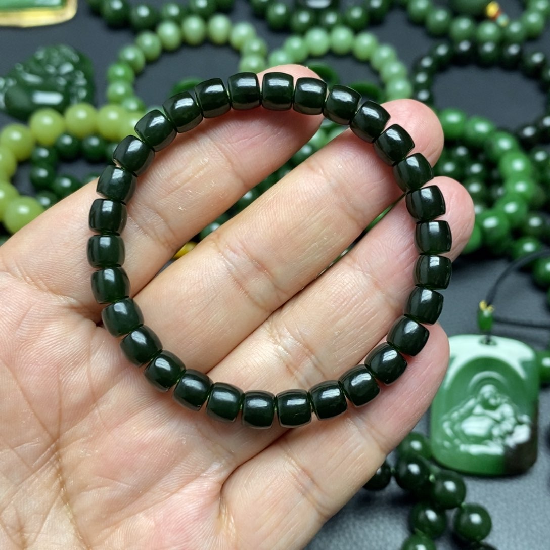 和田玉（碧玉）手串未镶嵌M***e