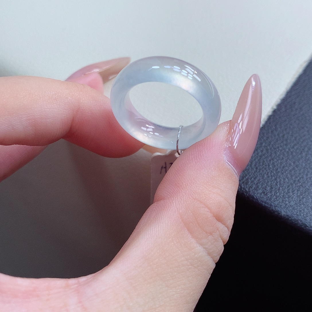 翡翠未镶嵌戒指12号