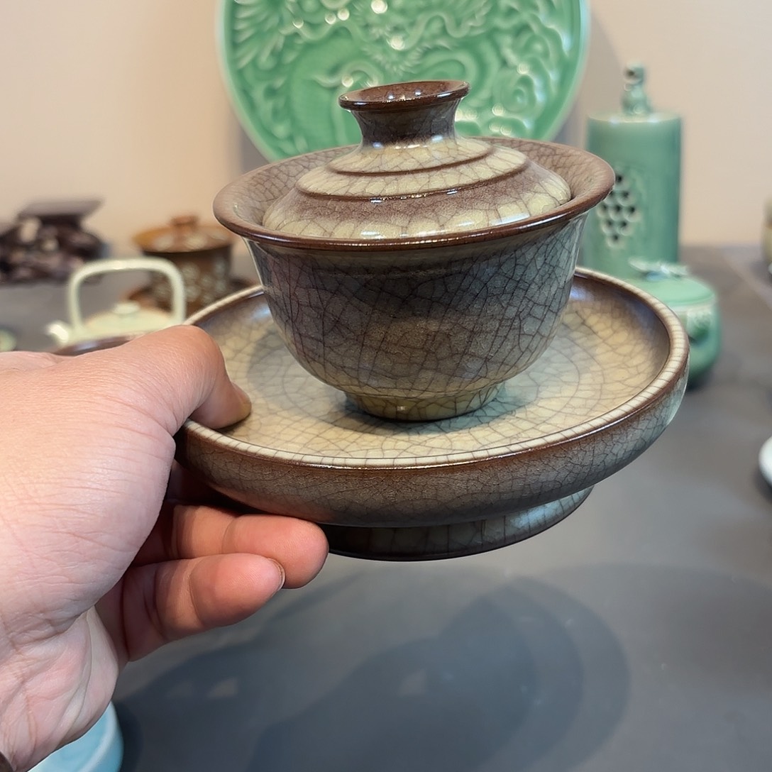 瓷片灰*龙泉青瓷福利青瓷