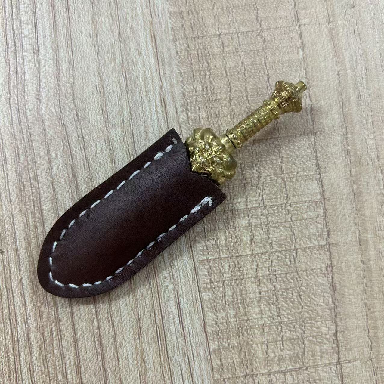 【鬼头剑】纯铜装具微兵器摆件