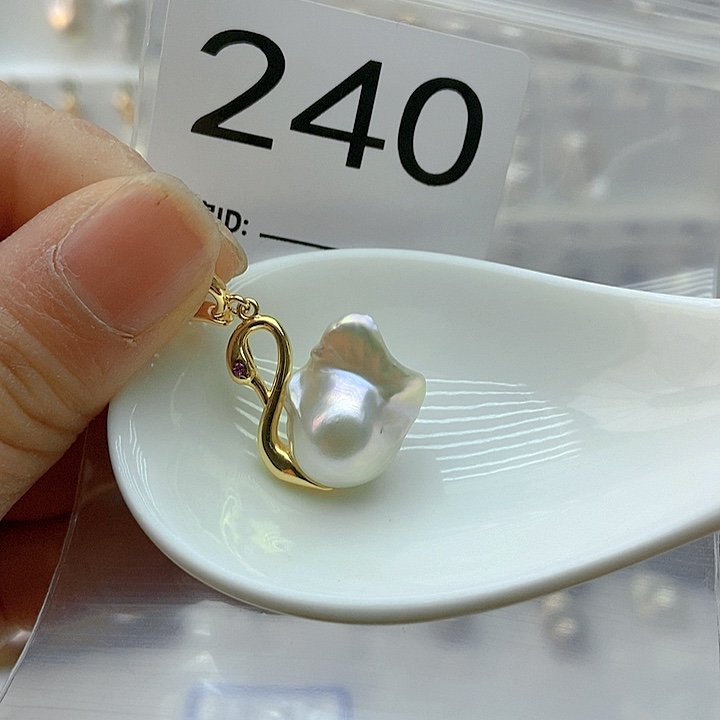 淡水珍珠颈饰银S925镶嵌