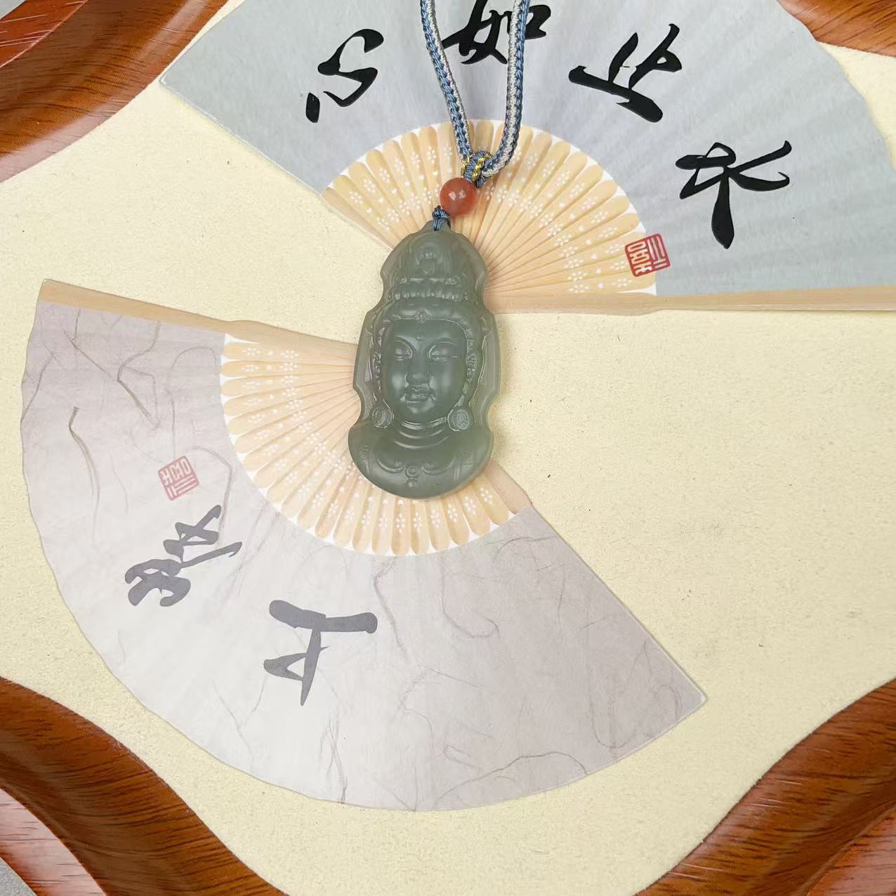 AA和田玉观音头吊坠 多样性发货拍一单发一个