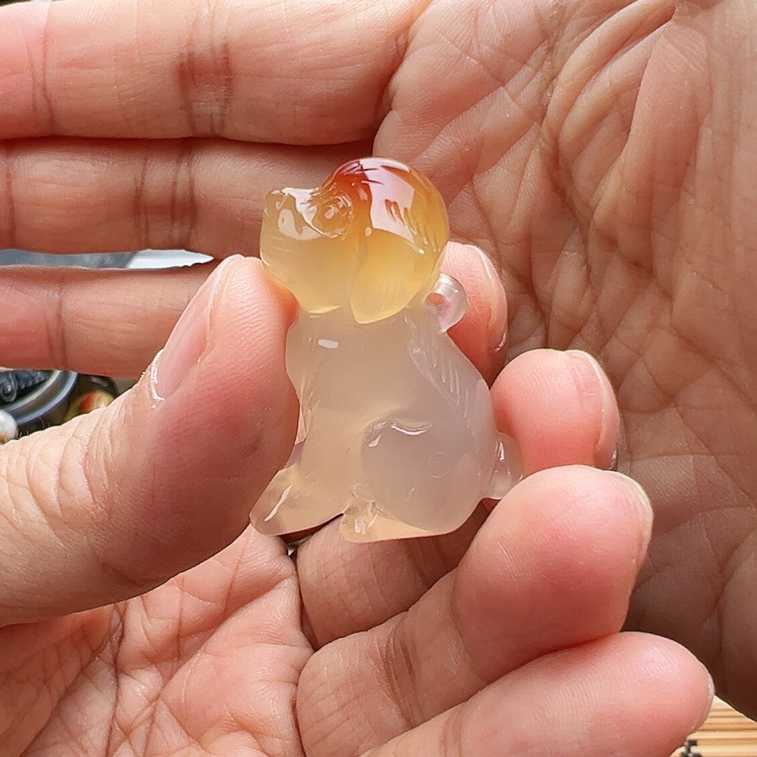 未镶嵌玛瑙/玉髓珠宝半成品