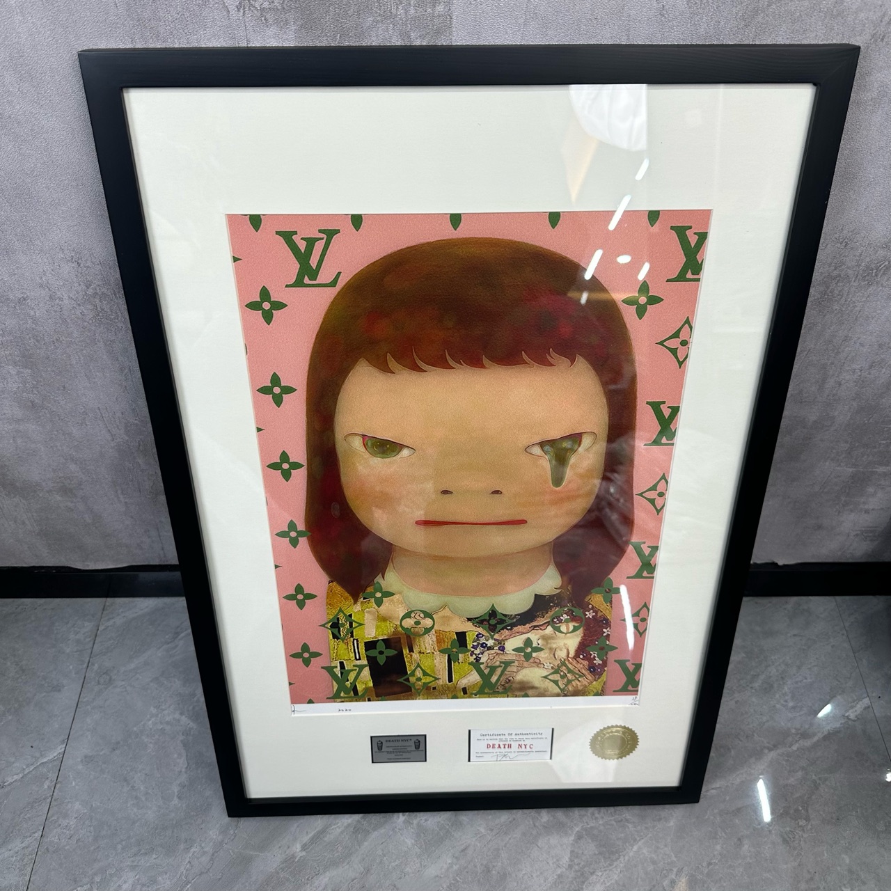 全新未使用 DIOR/迪奥 （PM）Death Nyc奈良美智 潮流版画 39/100