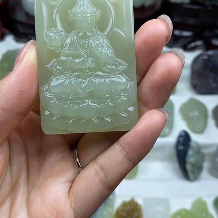 和田玉未镶嵌颈饰98