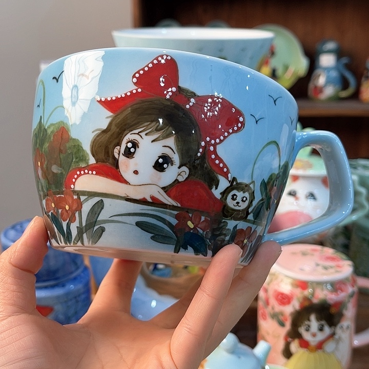 陶景德镇釉下手绘陶瓷 