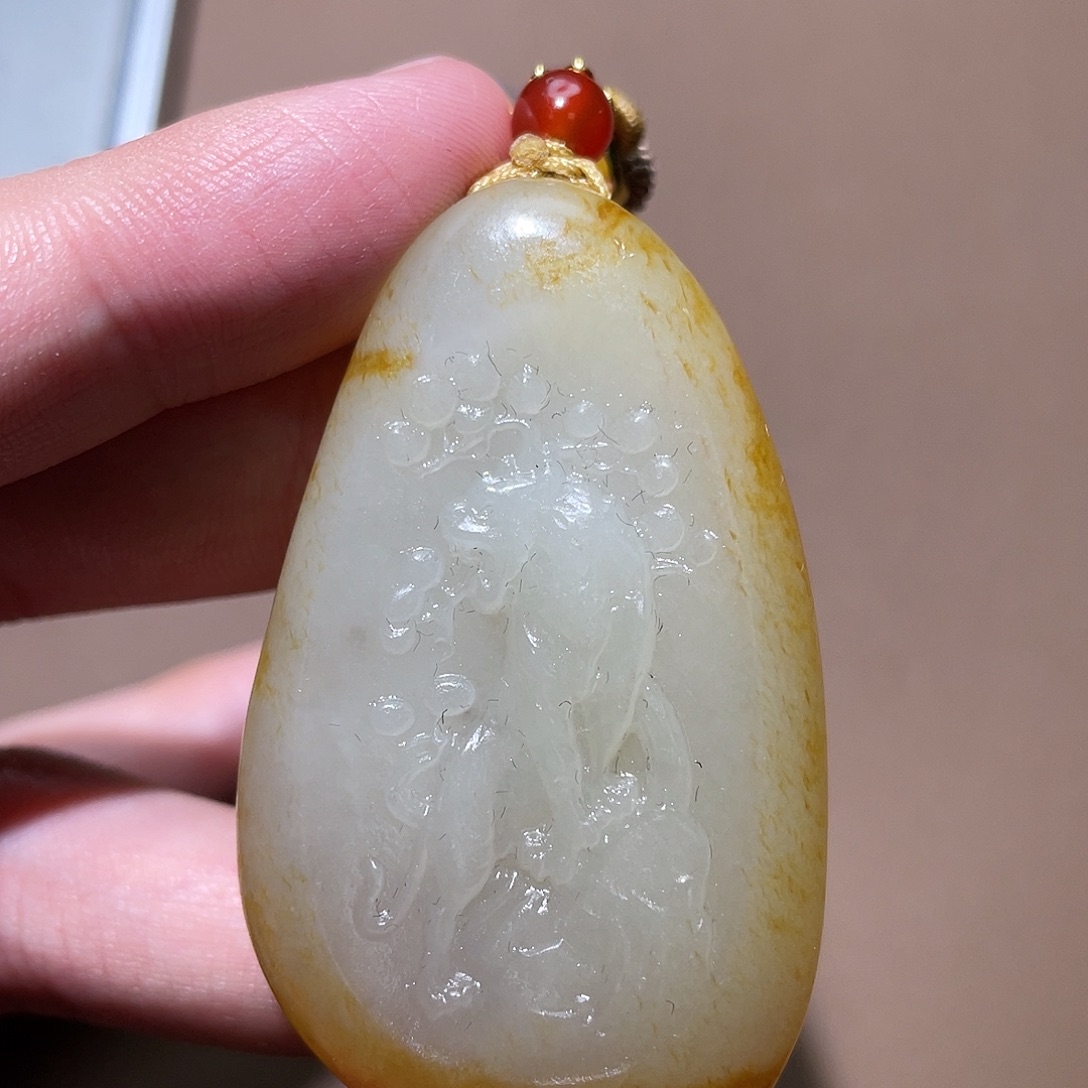 和田玉颈饰未镶嵌d 1