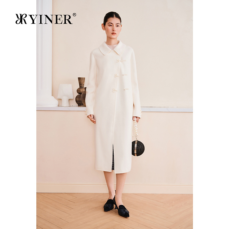 YINER音儿专选2025春季新款毛呢外套8C65180016