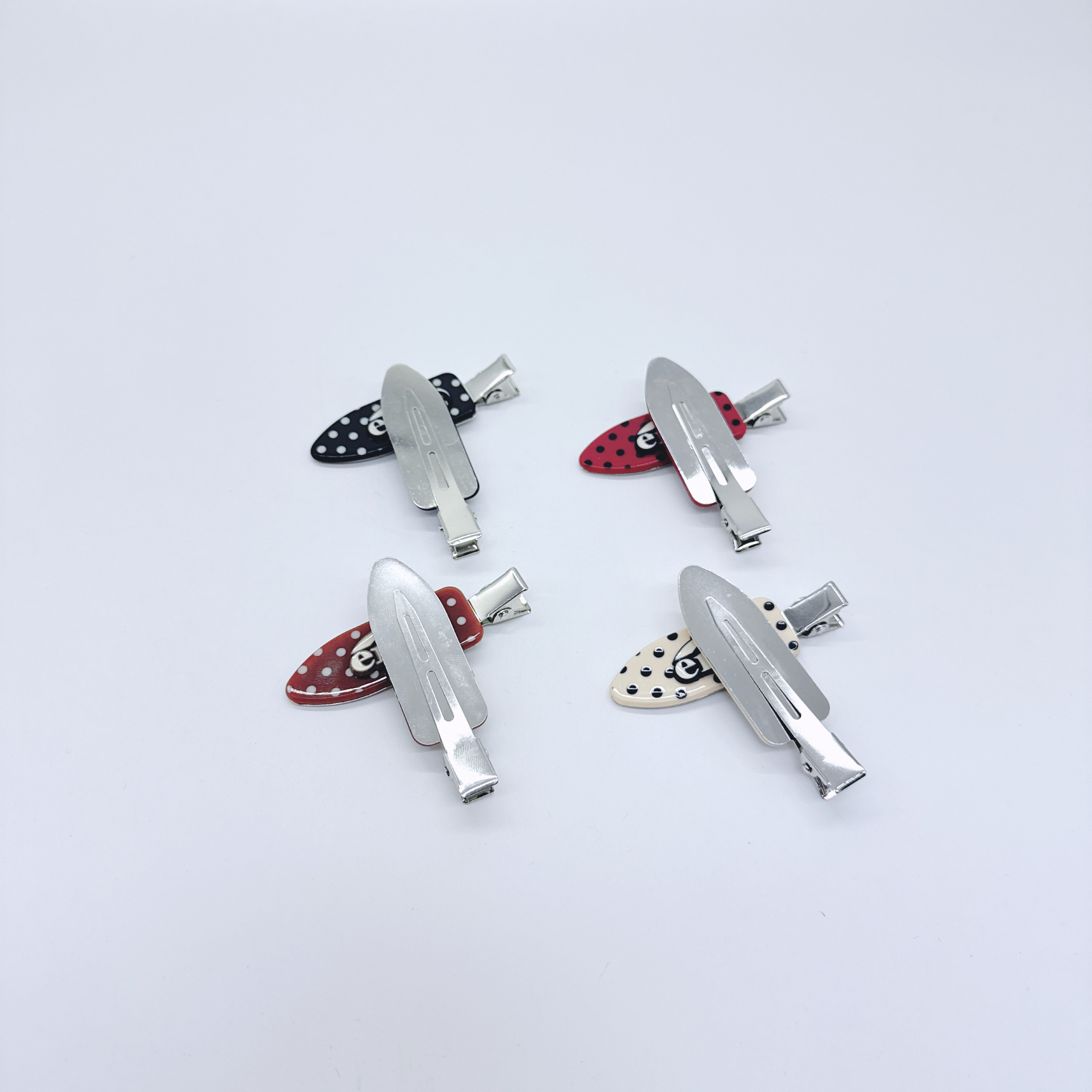 Mi33 波点字母无痕鸭嘴夹 Y33061C2-5