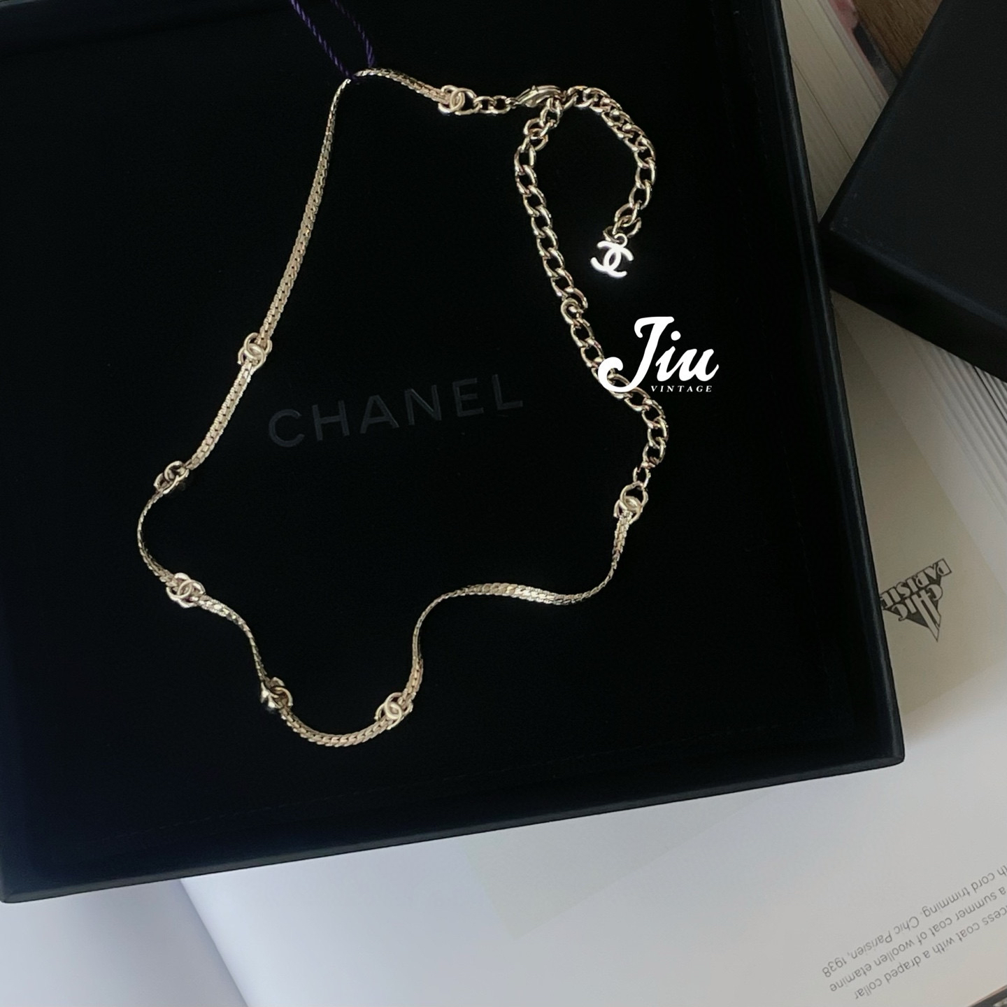 99新 Chanel/香奈儿 24b五花choker颈链项链闲置盒尘袋CJM2-7591