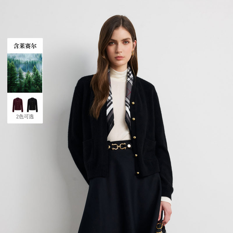 含牦牛绒】Scofield女装针织开衫2025秋季新品