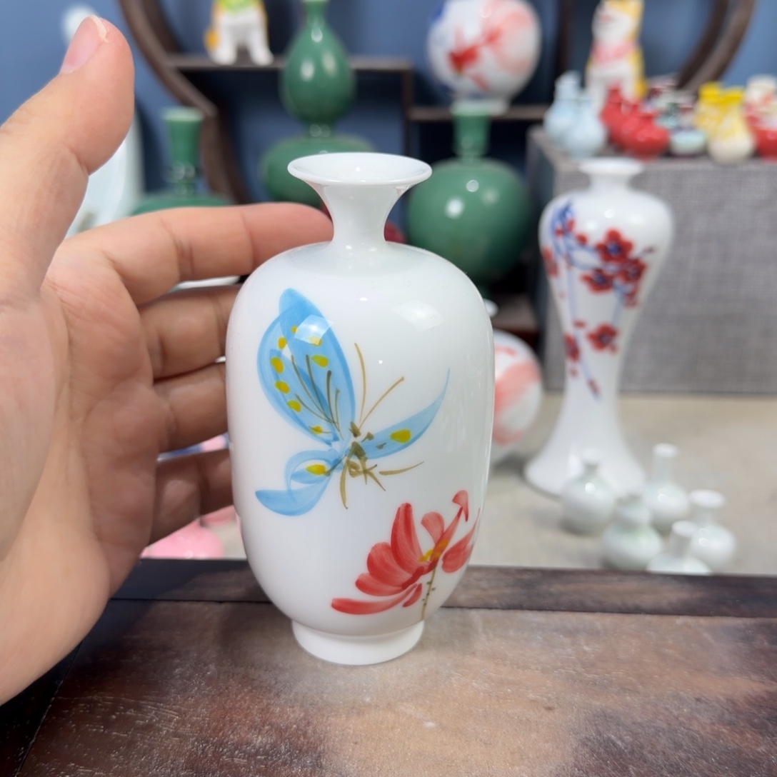 陶瓷手工小花器摆件
