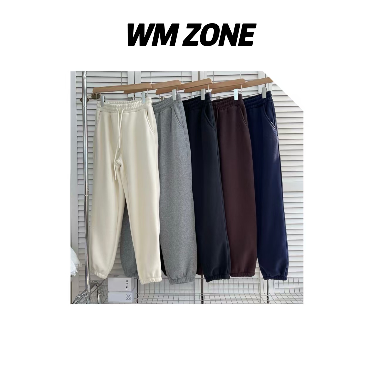 WM   4062  气质经典束脚加绒卫裤