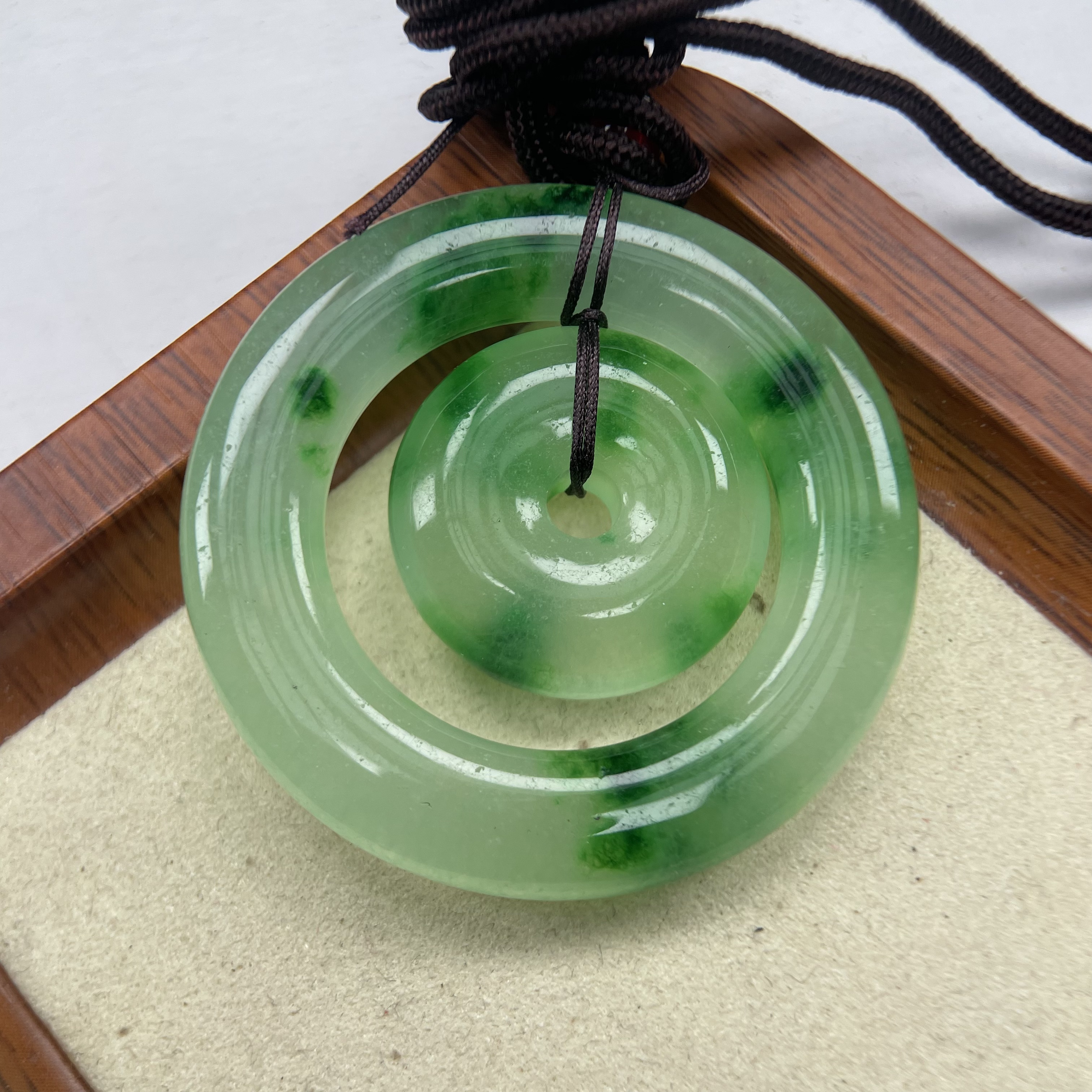 A562绿飘花子母扣吊坠时尚百搭女款多样发货其一