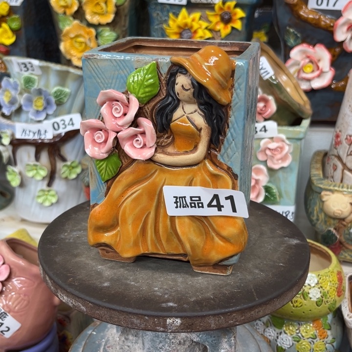 紫砂花盆粗陶材质多肉花盆