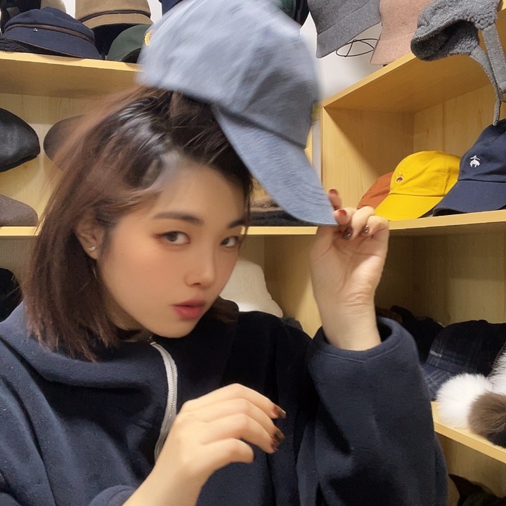 纯棉老鹰水洗蓝棒球帽