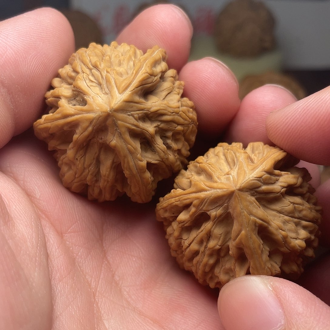 文玩核桃把件文山