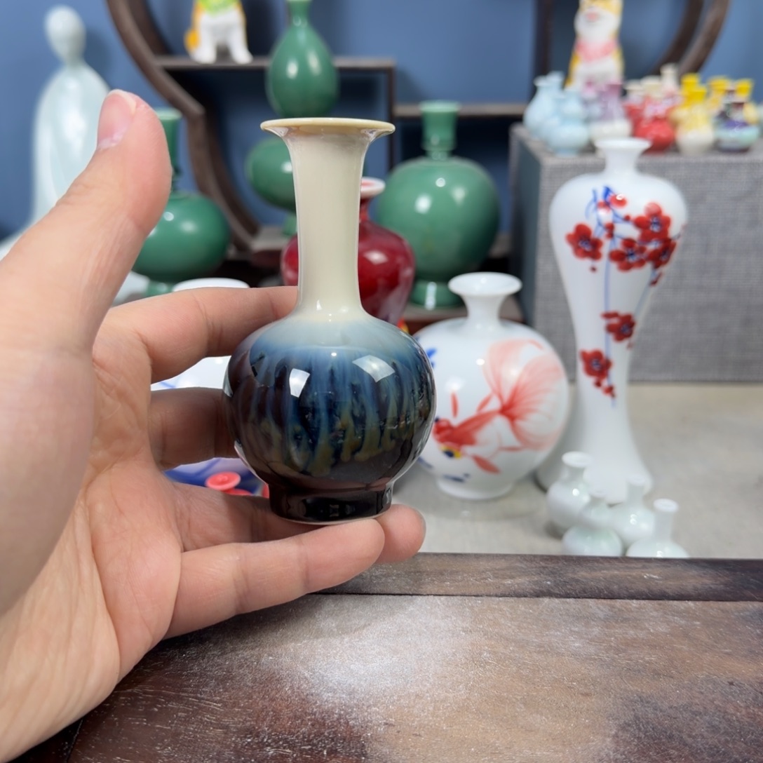 陶瓷手工小花器摆件