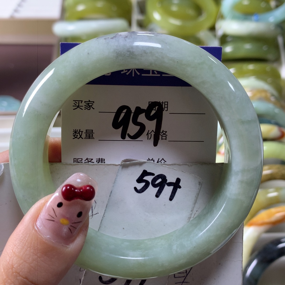 蛇纹石玉手镯未镶嵌959