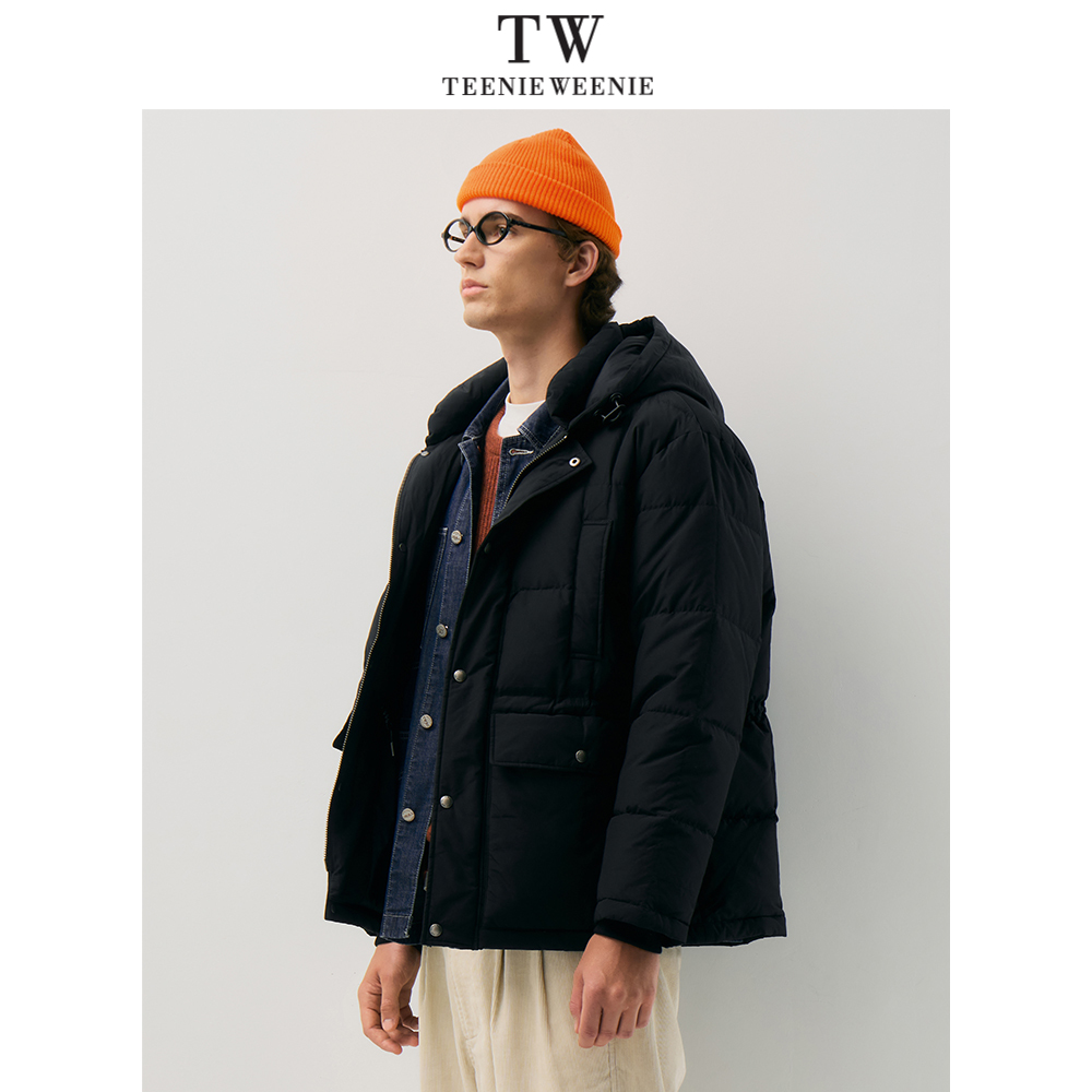 TeenieWeenie小熊男装简约时尚冬防水鸭绒羽绒服休闲风轻量外套男