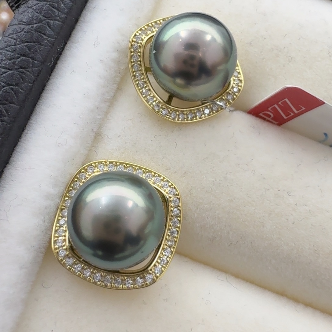 海水珍珠耳饰未镶嵌