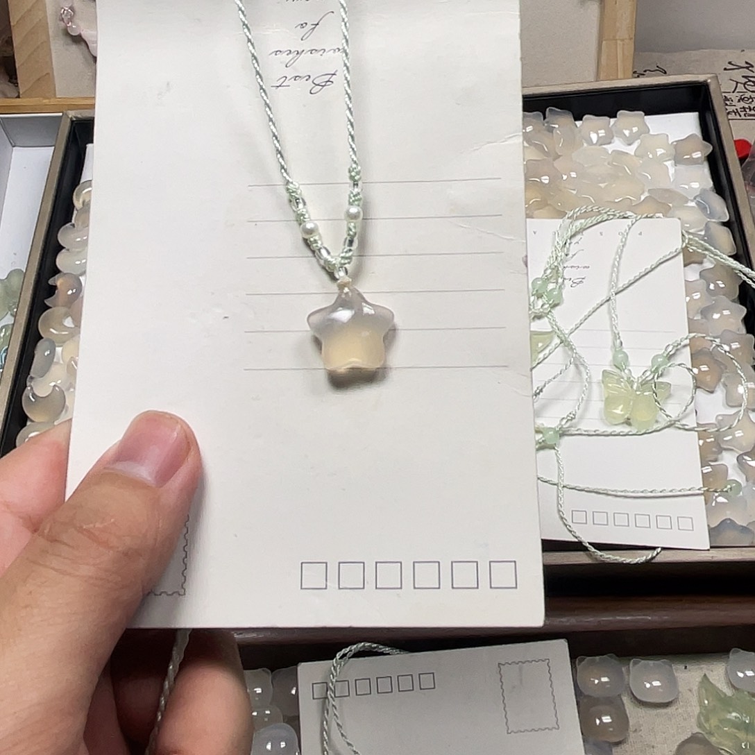 玛瑙/玉髓合金颈饰