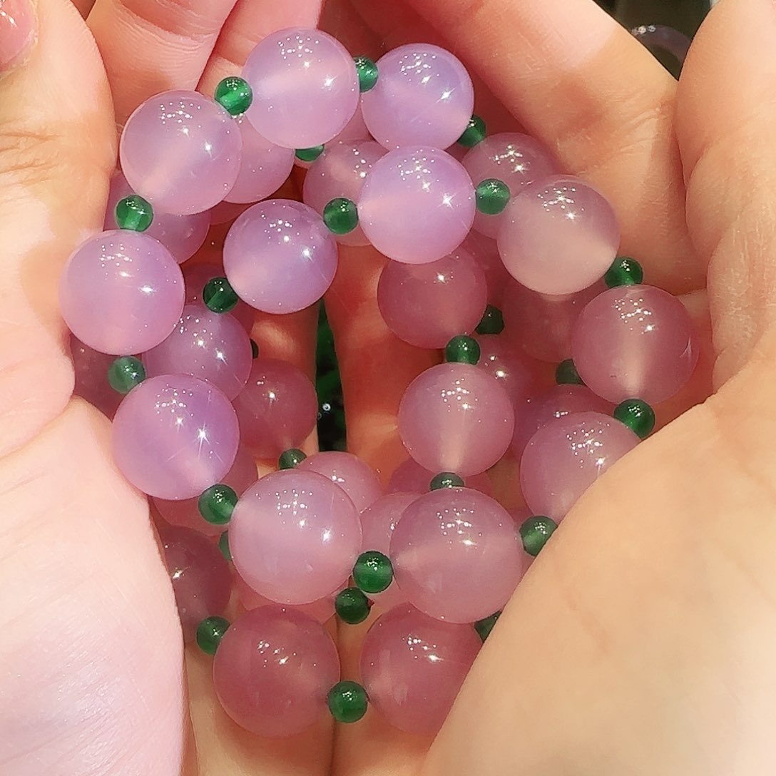 玛瑙/玉髓珠链未镶嵌