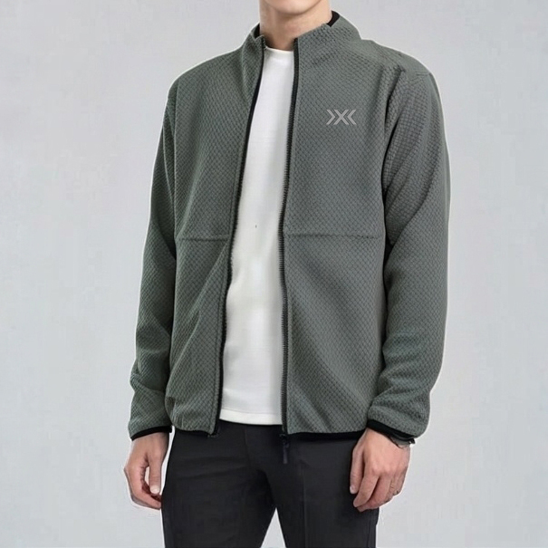 【XBIONIC AYENEN】H1秋季户外立领男士抓绒衣夹克防风保暖