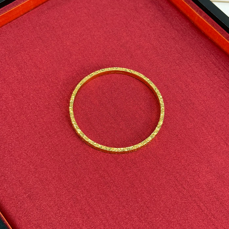 足银手镯 碎冰冰爆闪手镯精美百搭时尚气质轻奢婚嫁套装