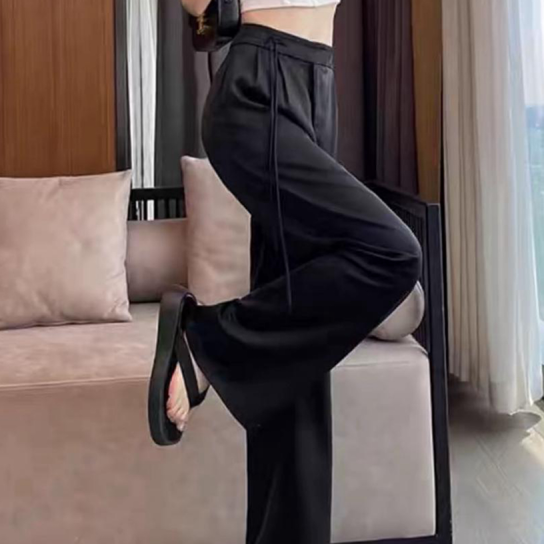 秋季宽松休闲莱赛尔长裤女款