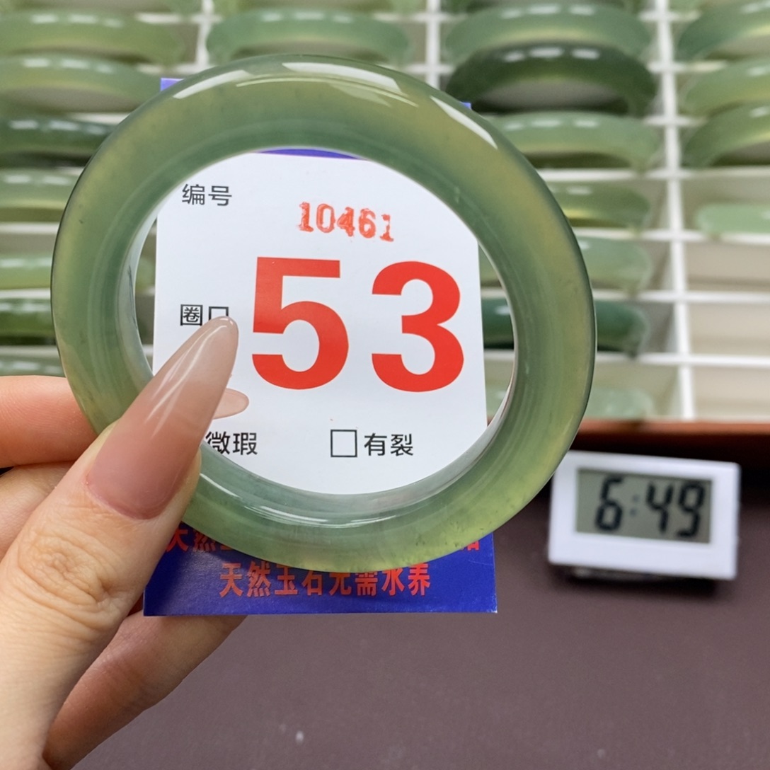 未镶嵌蛇纹石玉手镯