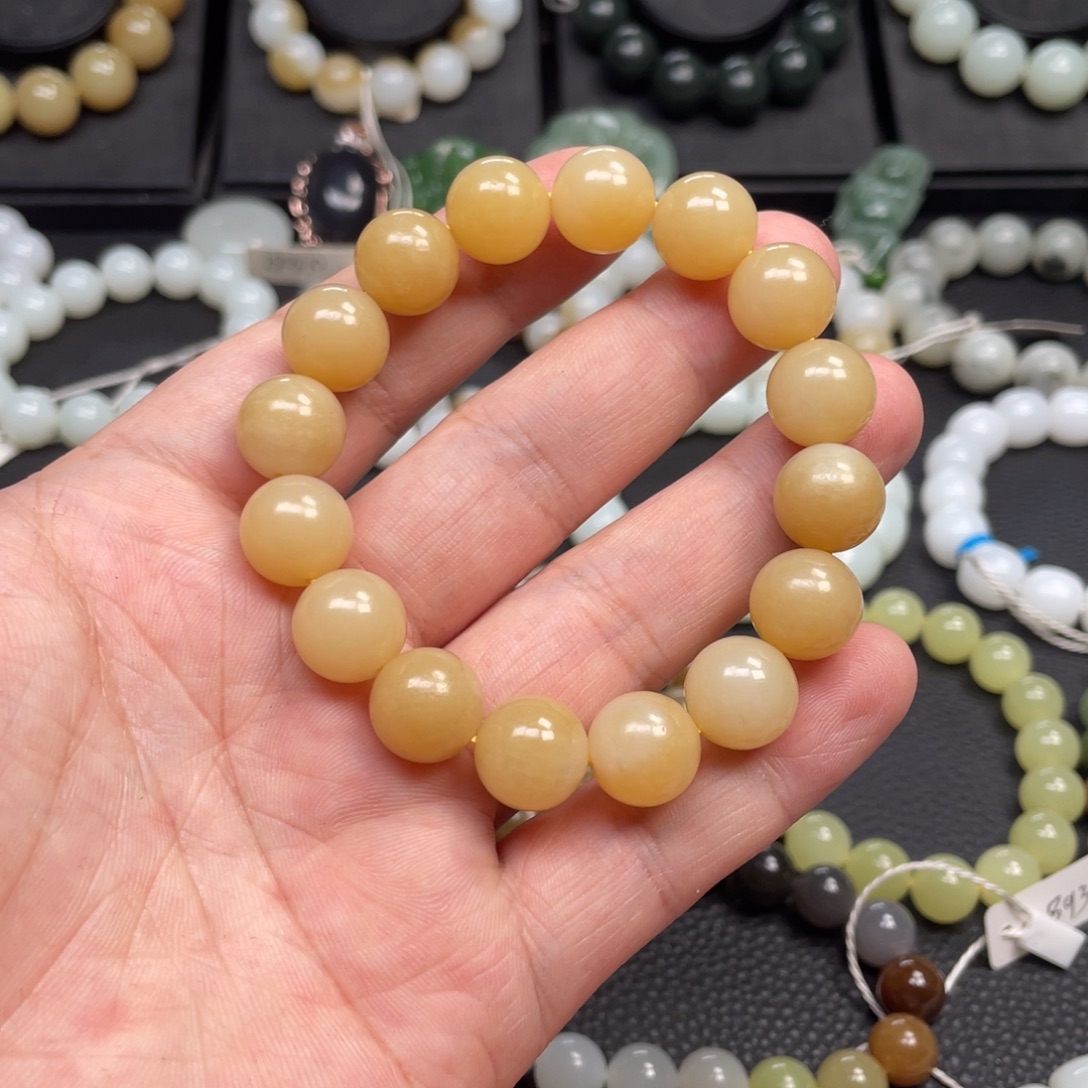 和田玉未镶嵌手链