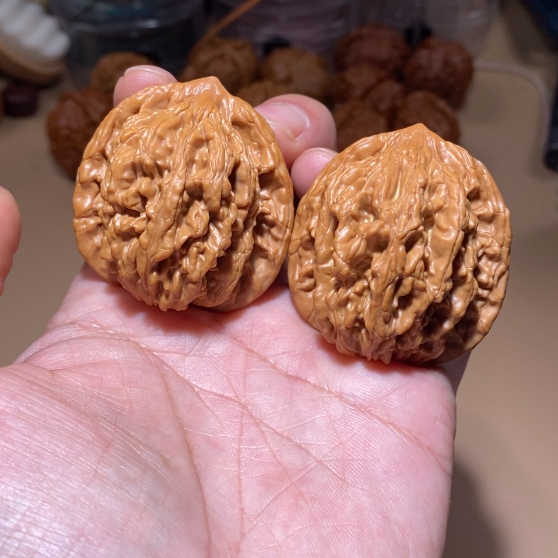 文玩核桃把件杰***德全品无修43尺A级虎头