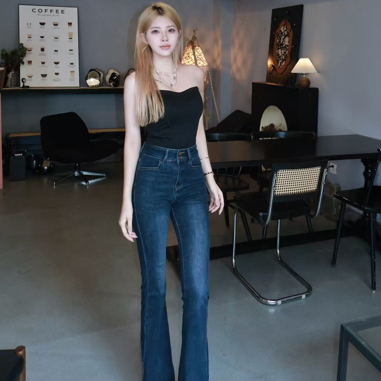  辣妹喇叭裤 无运费险 介意掉色勿拍 1123