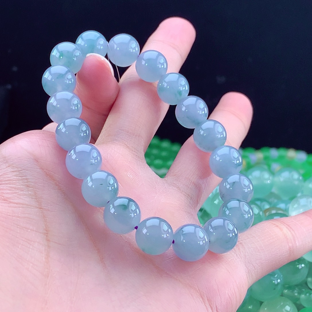 翡翠手链未镶嵌卡10mm