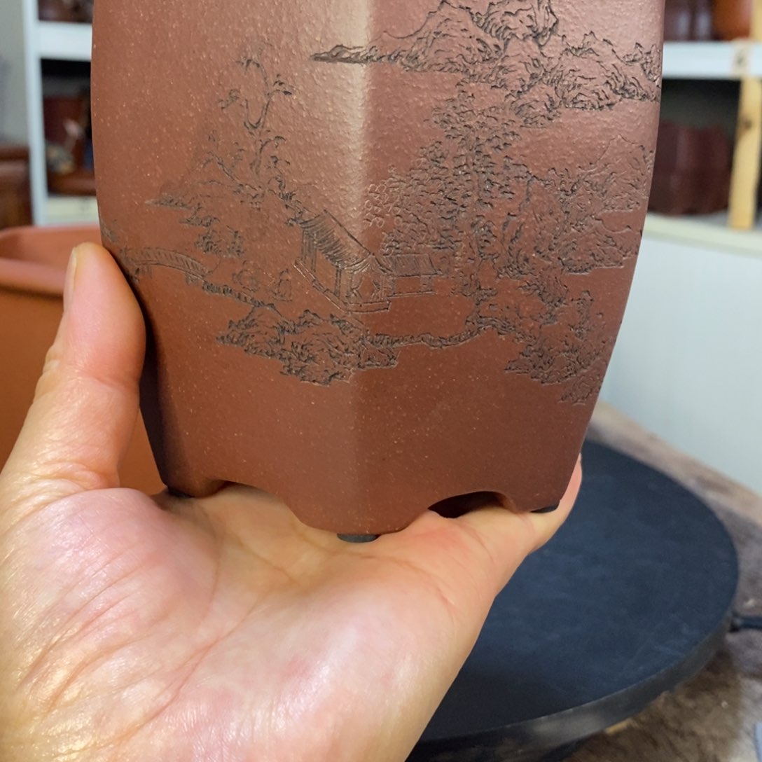 紫砂花盆～****～花盆紫砂手工制作