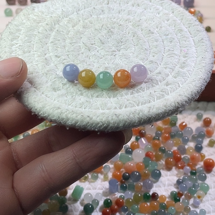 翡翠散珠未镶嵌定制翡翠卡8+